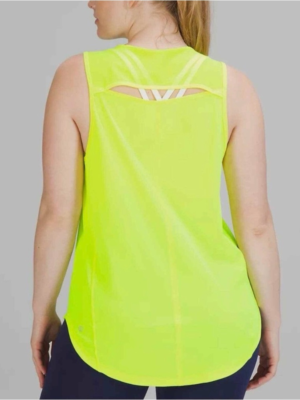lululemon athletica Sculpt Tank - Highlighter Yellow (6) - Picture 2 of 7